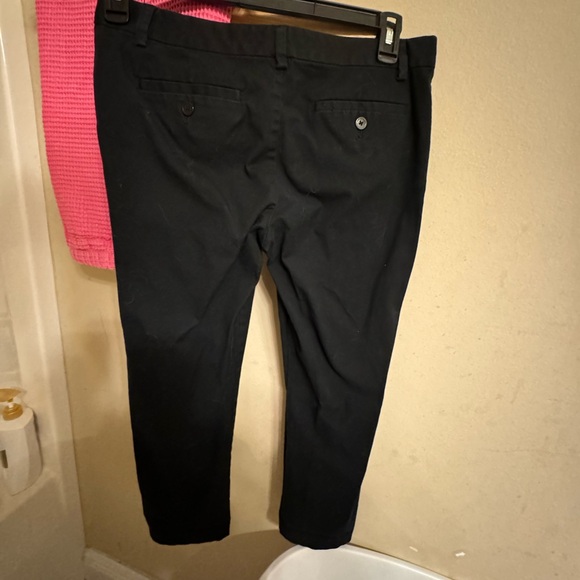 Women’s Ike navy chino crop pants sz 4 black inseam 25” - Picture 4 of 8